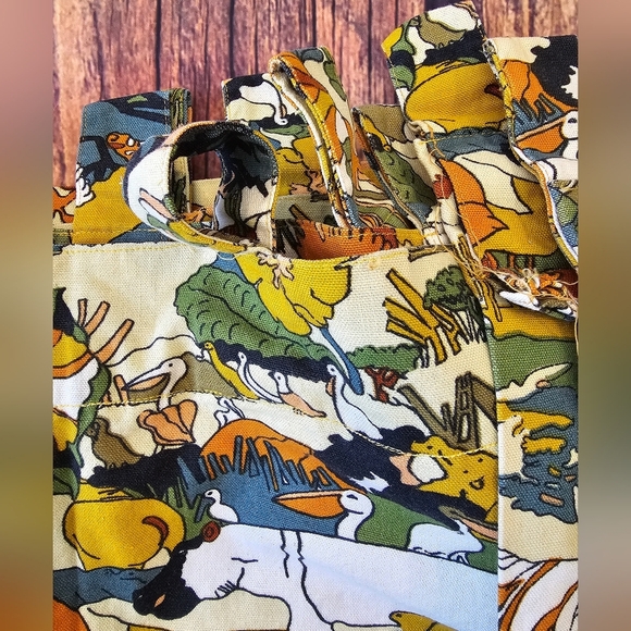 5th Ave Designs Vintage Safari Animal Print Curtain Set 2 Panels 48x43 EarthTone - Picture 2 of 6